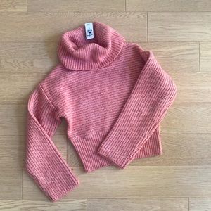 Express | Pink Turtleneck Sweater
